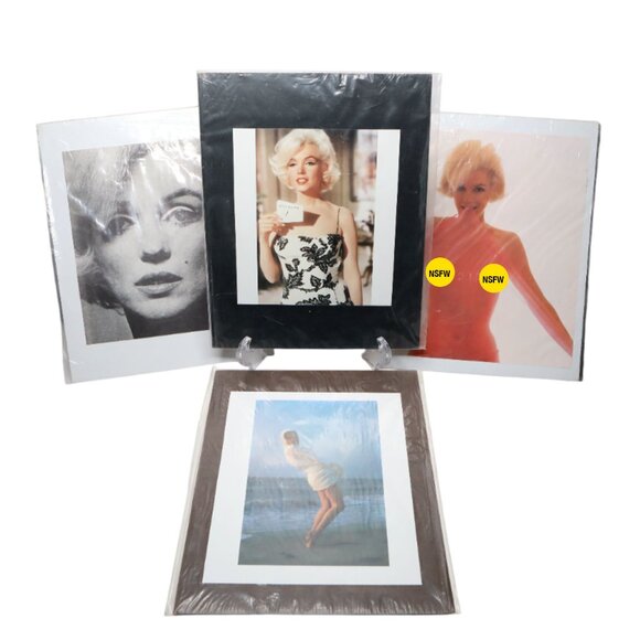Vintage Marilyn Monroe Photo Prints Photograph Set Hollywood Glam LOT of 4 - Picture 2 of 9